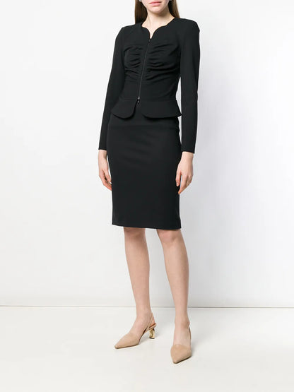 Milano-Stitch Pencil Skirt