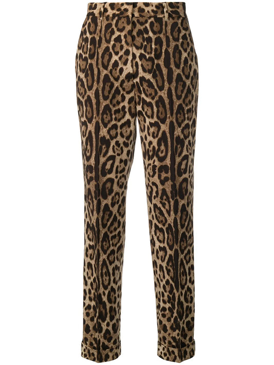 Leopard Print Trousers