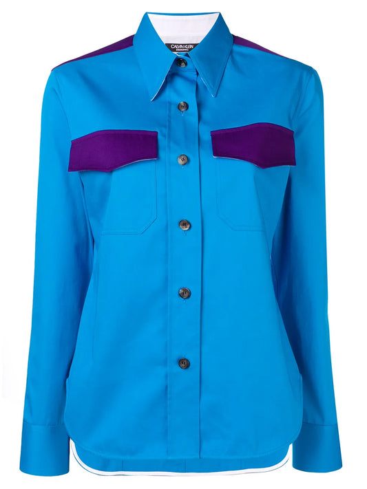 Contrasting Pocket Shirt