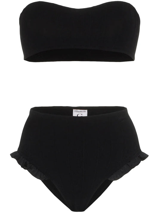 Osiris Bandeau High Waisted Frill Bikini