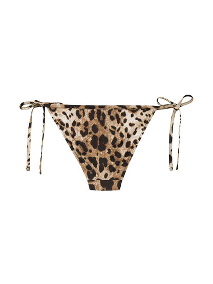 Leopard-Print Bikini Bottoms