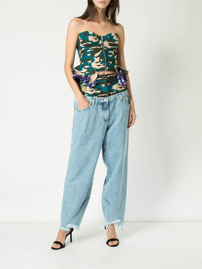 Frayed Hem Jeans