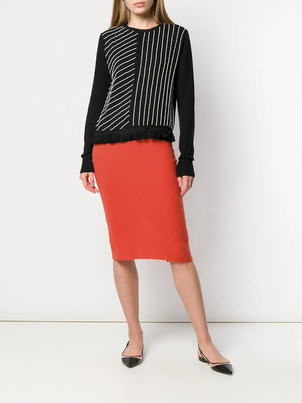 Ribbed Knitted Skirt