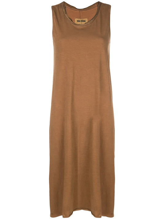 Sleeveless Midi Jersey Dress