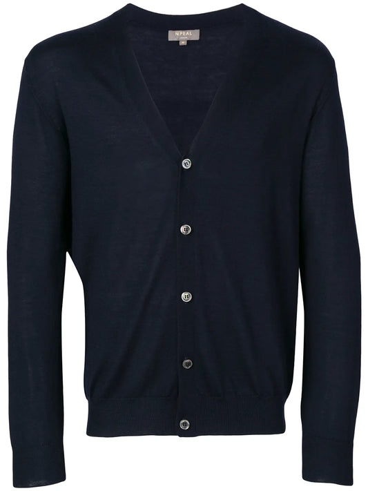 V-Neck Cashmere-Blend Cardigan