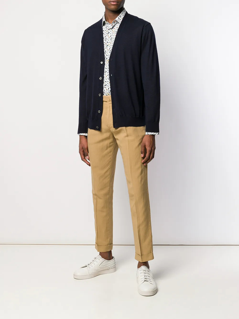 V-Neck Cashmere-Blend Cardigan