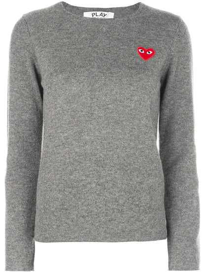 Heart-Appliqué Sweater