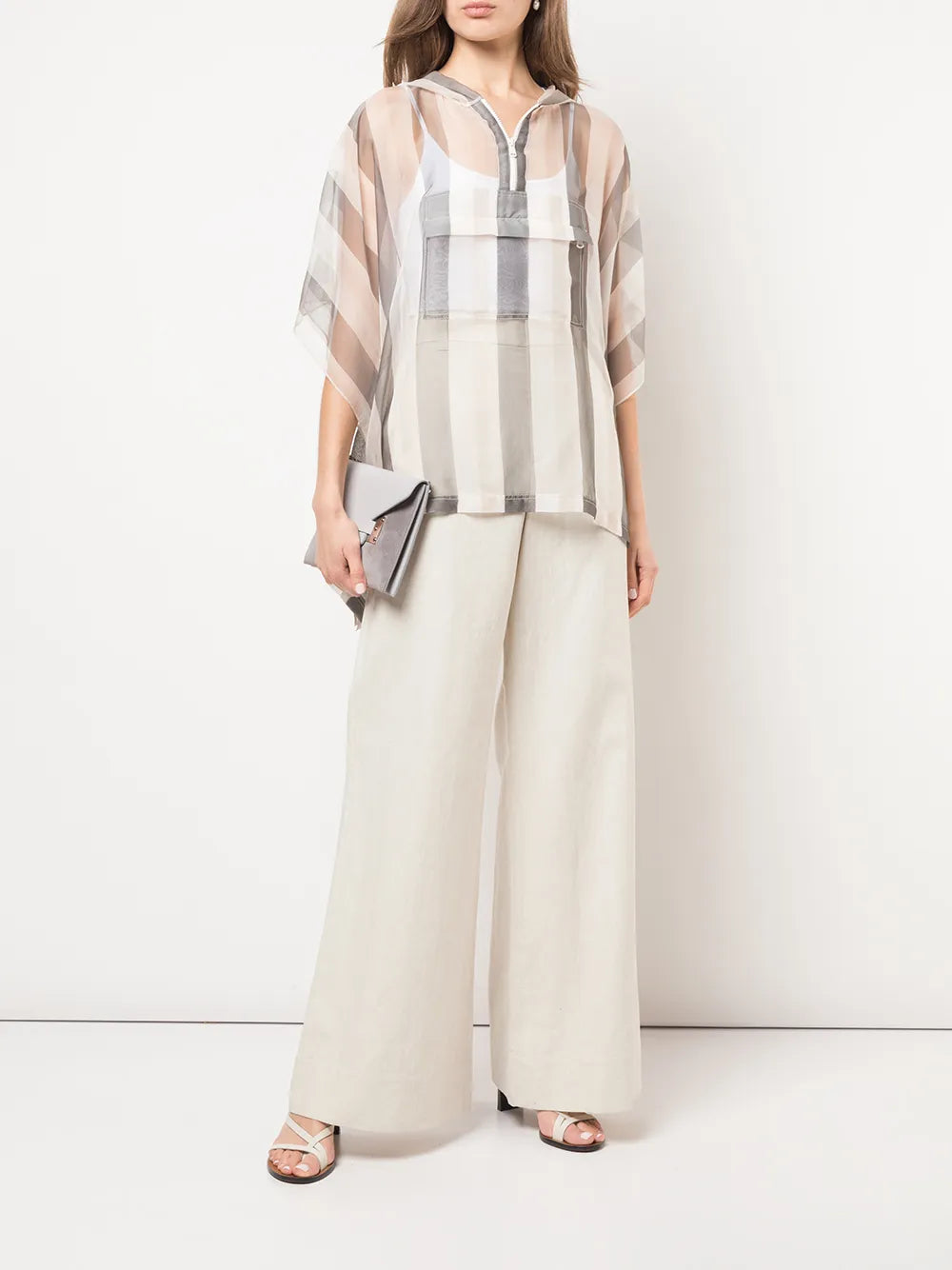High Waisted Flared Trousers