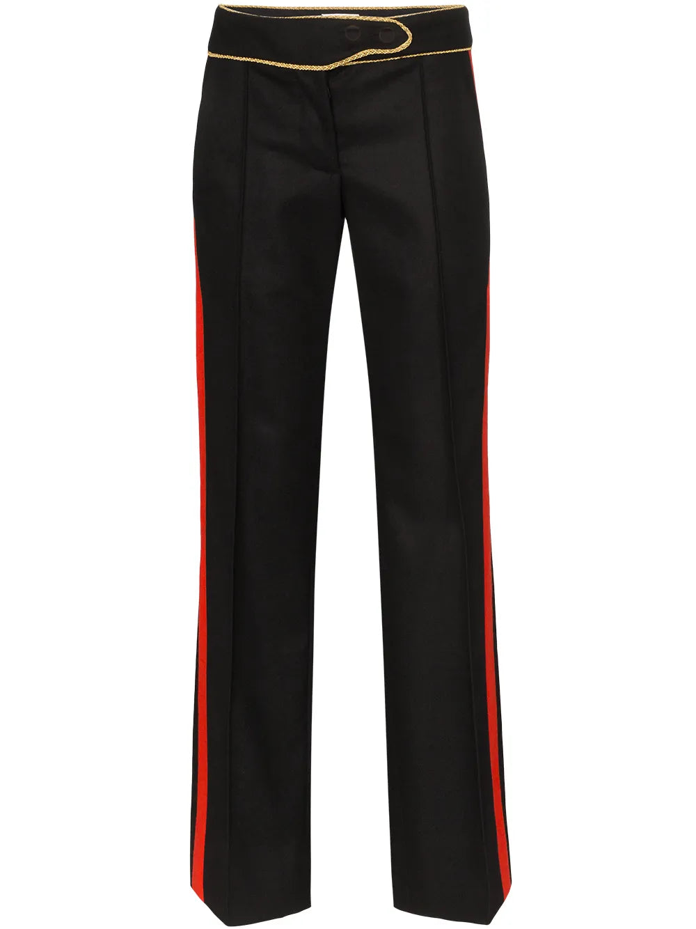 Contrast-Stripe Tailored Trousers