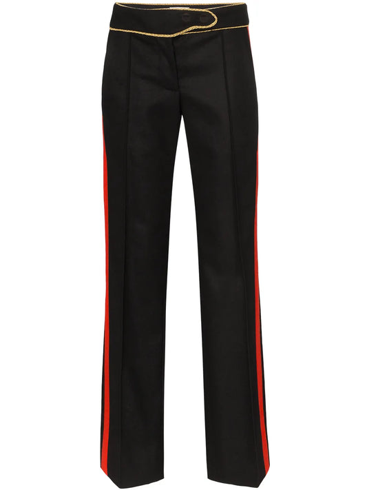 Contrast-Stripe Tailored Trousers