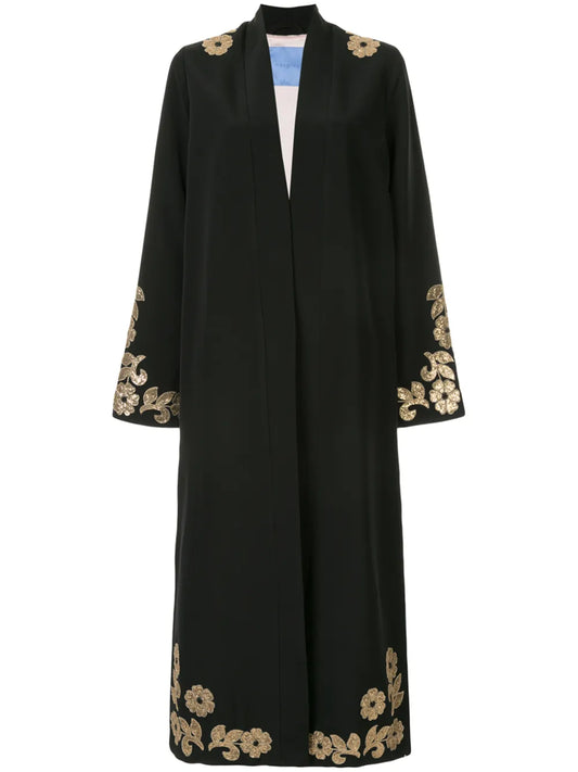 Whiskey Embellished Robe Coat