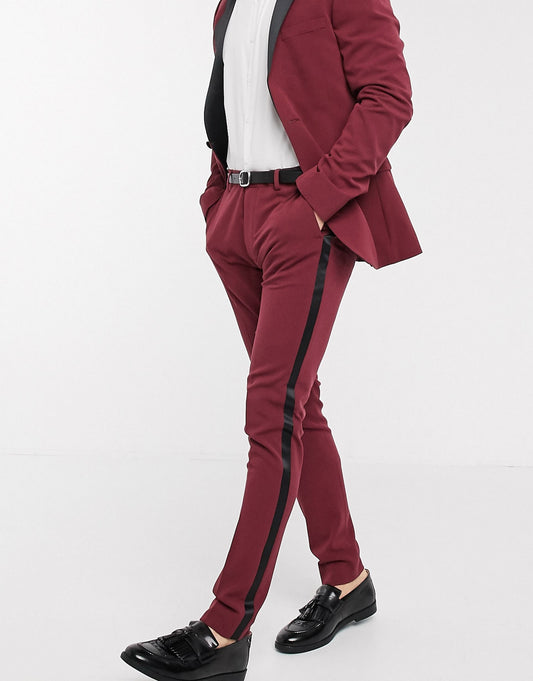 Super Skinny Tuxedo Suit Trousers