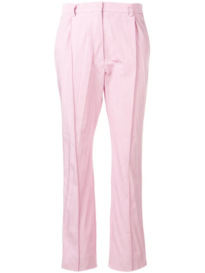 Pleated Cropped Trousers