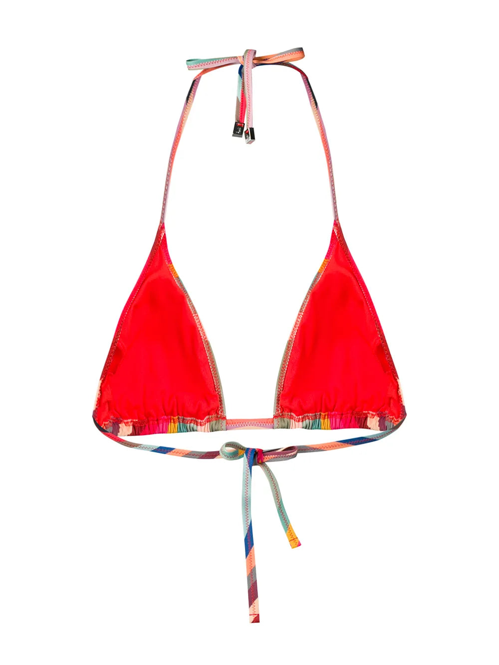 Swirl Print Triangle Bikini Top