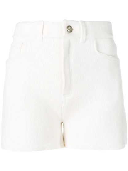 High-Waisted Knit Shorts