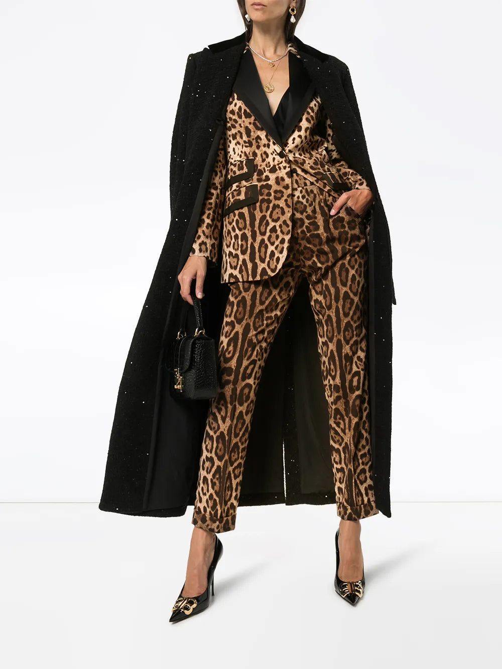 Turlington Leopard-Print Blazer