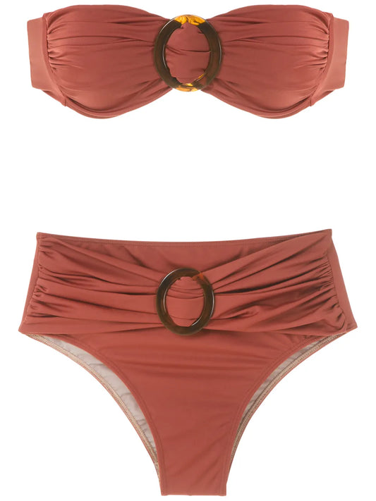Bikini Set With Buckle Details