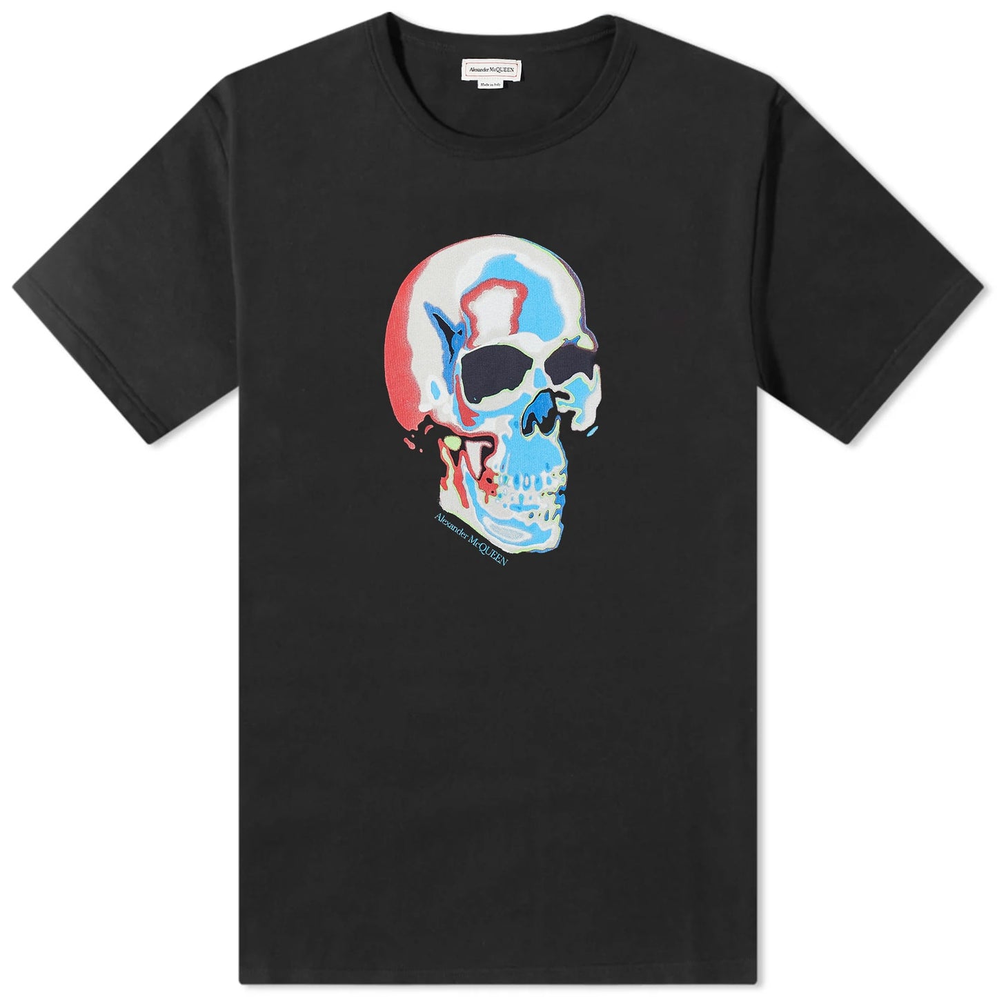 Solarized Skull Print T-Shirt