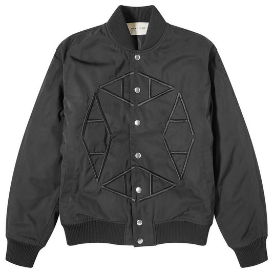 Nylon Logo Varsity Jacket