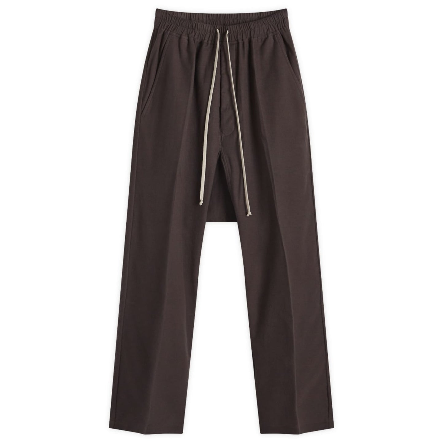 Rick Owens Drawstring Long Heavy Cotton Trousers