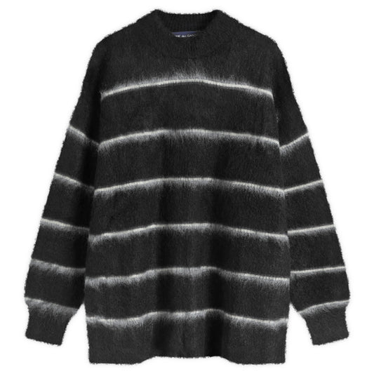 Raised Stripe Mohair Sweater