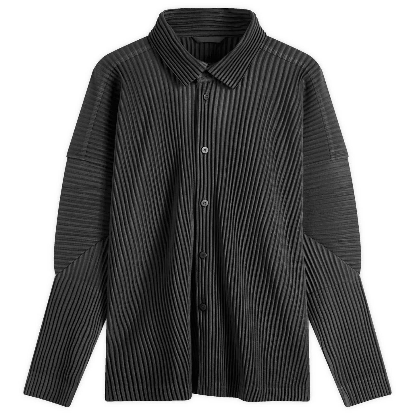 Pleated Button Down Shirt