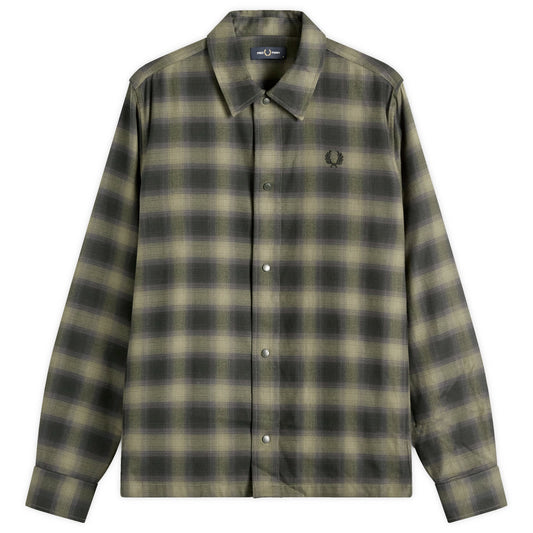 Blurred Tartan Overshirt