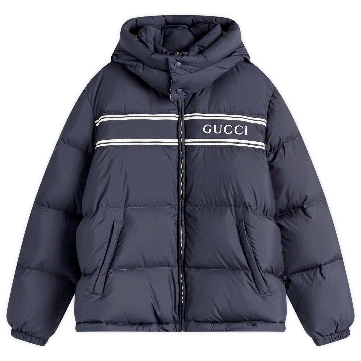 Logo Hooded Down Jacket