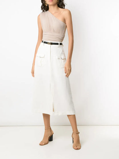 Ruched Panel Body Top