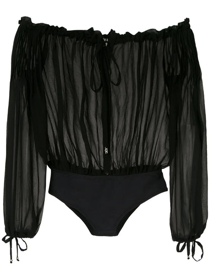 Off-Shoulder Ruched Body