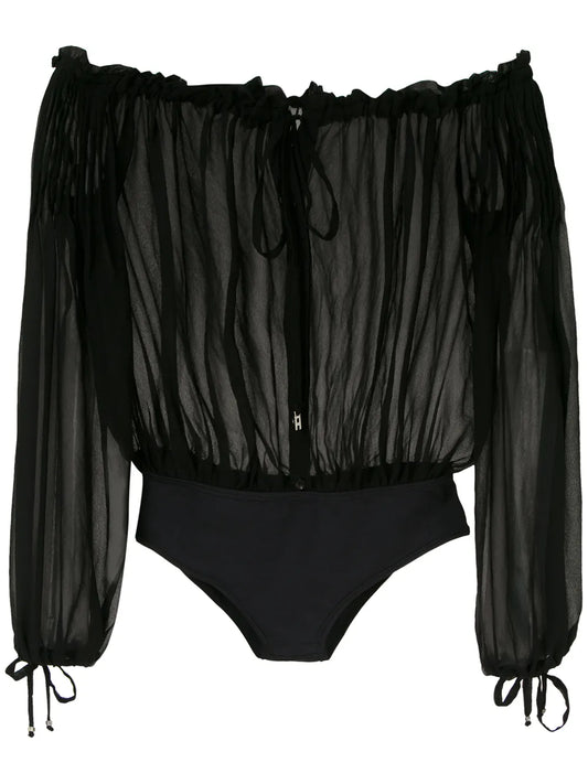 Off-Shoulder Ruched Body