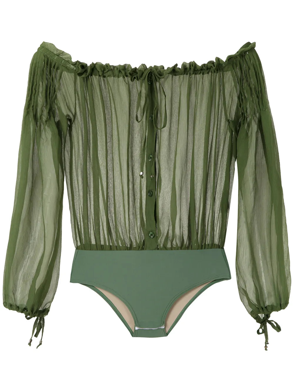 Ruched Off-Shoulder Body