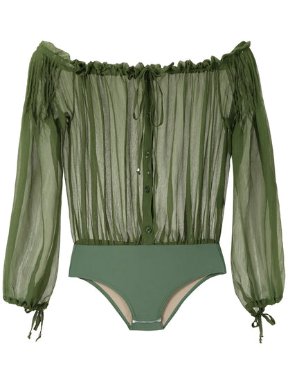 Ruched Off-Shoulder Body
