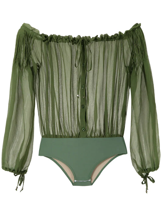 Ruched Off-Shoulder Body