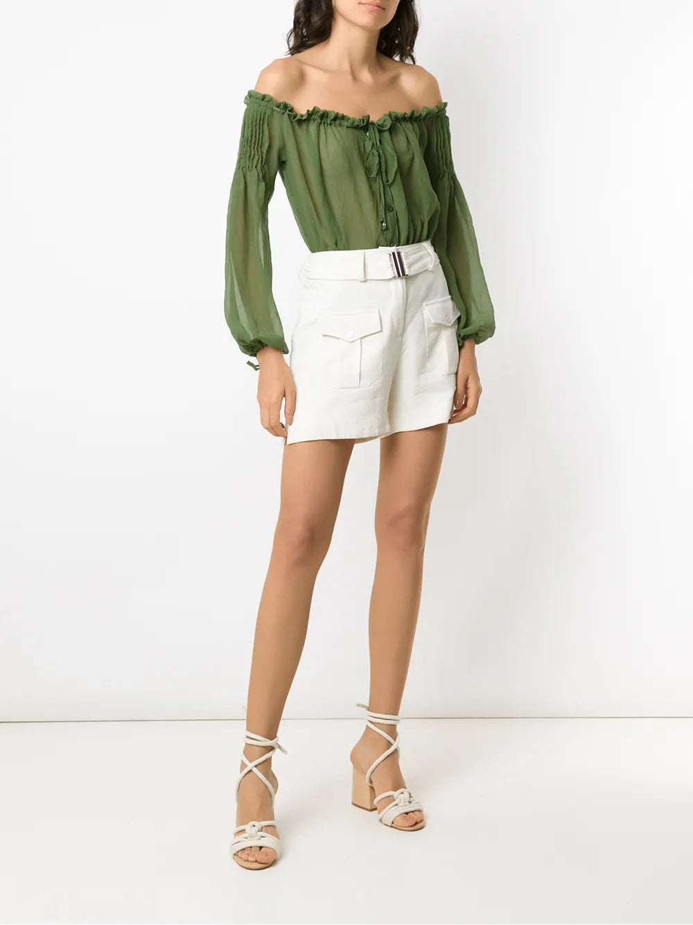 Ruched Off-Shoulder Body