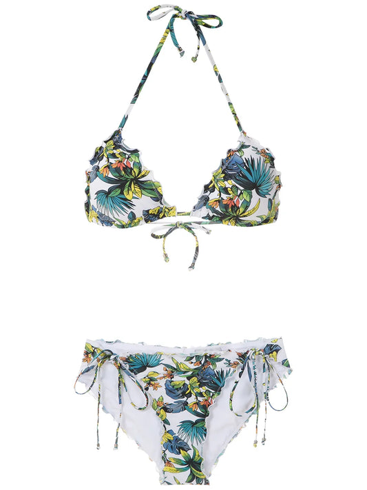 Tropical Pattern Bikini Set