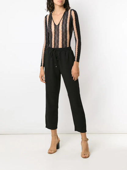Floral Sheer Panelled Body