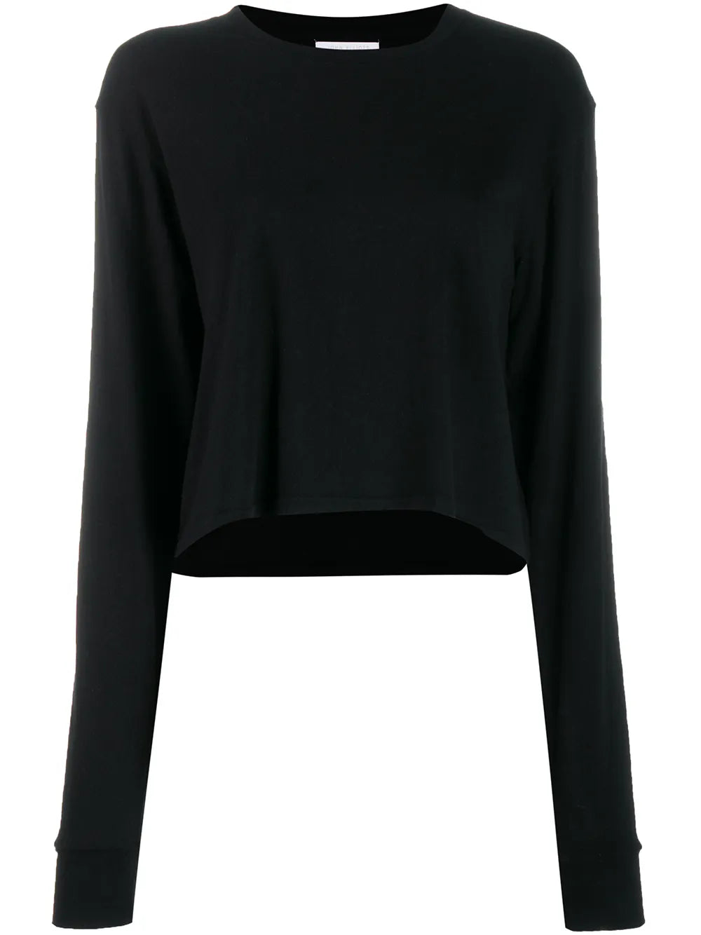 Jersey Long-Sleeved Cropped T-Shirt