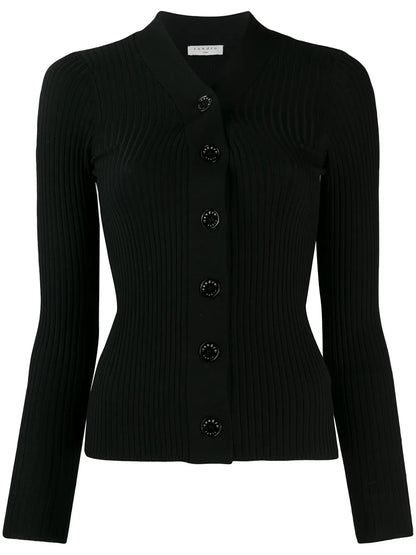 Ribbed-Knit Cardigan