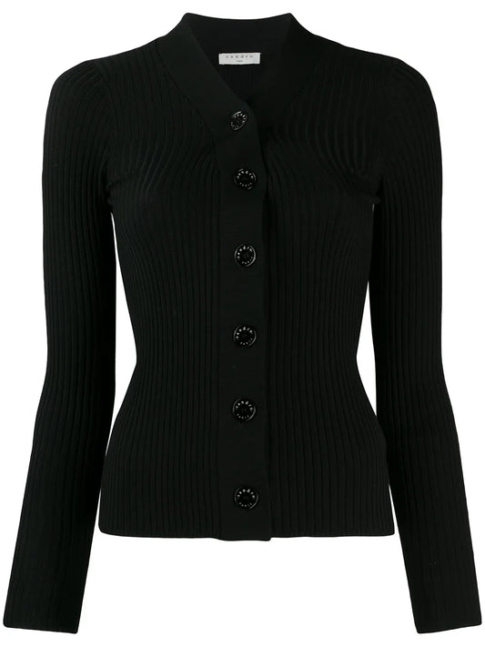 Ribbed-Knit Cardigan