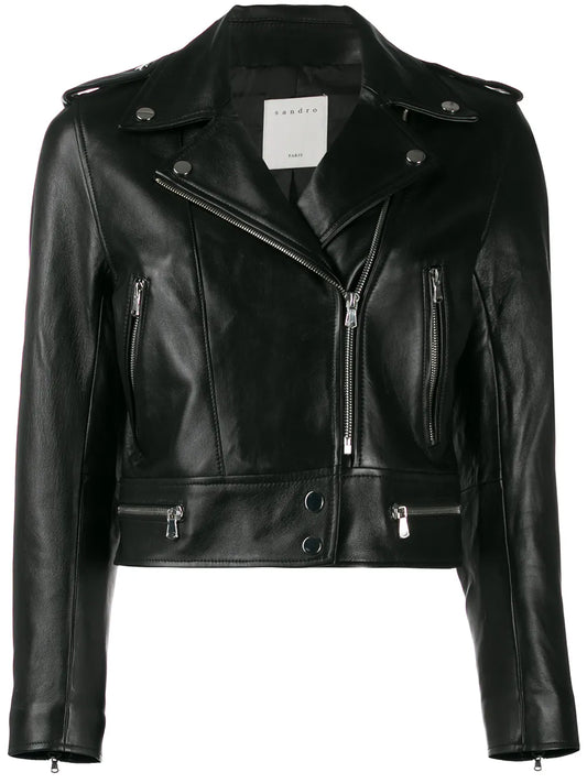 Cropped Biker Jacket