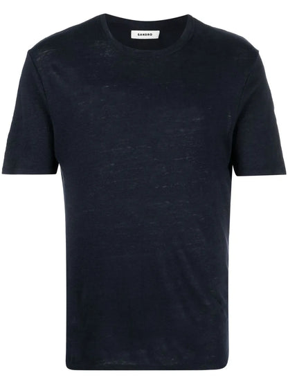 Round-Neck Linen T-Shirt