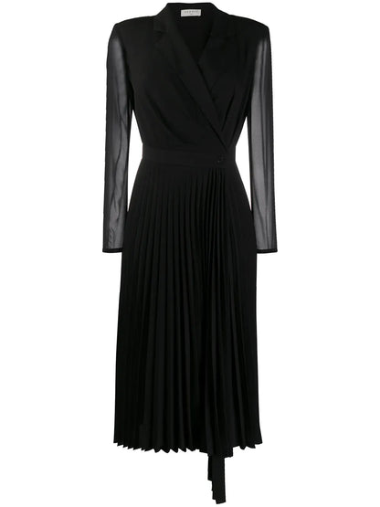 Long-Sleeved V-Neck Dress