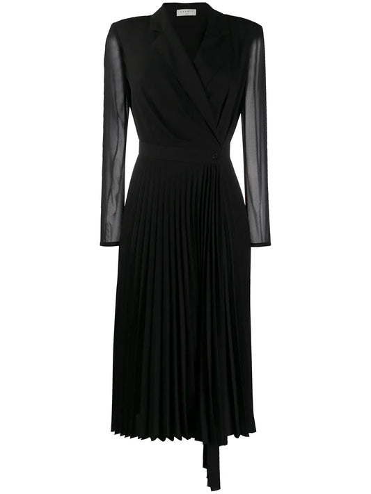 Long-Sleeved V-Neck Dress