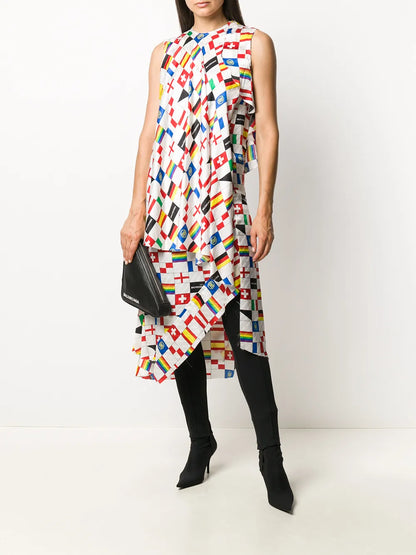 Printed Silk Dress