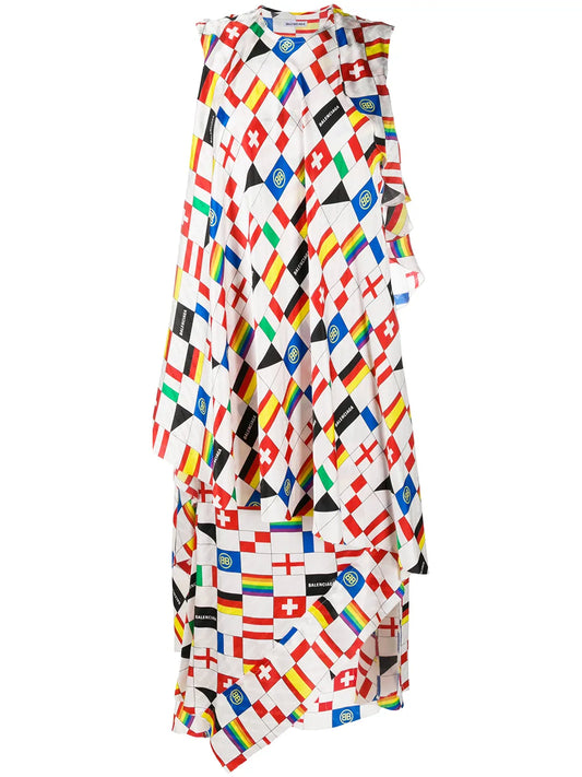 Printed Silk Dress