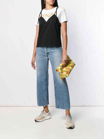Straight-Leg Cropped Jeans