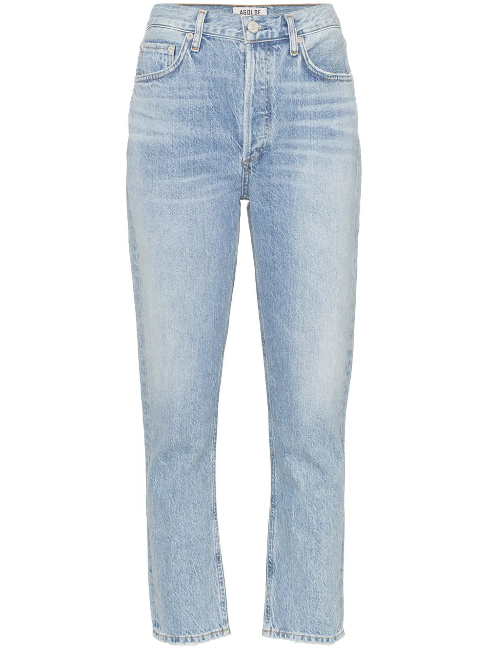 High-Waisted Cropped Jeans