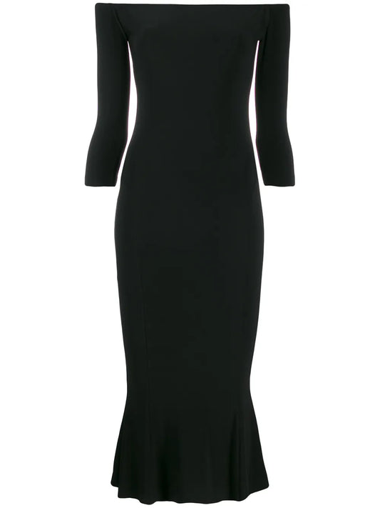 Off-The-Shoulder Fishtail Dress