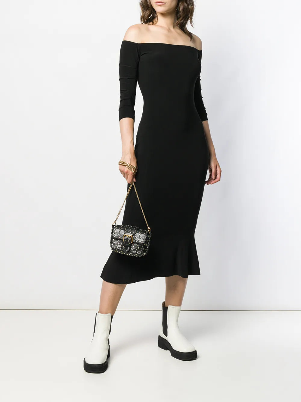 Off-The-Shoulder Fishtail Dress
